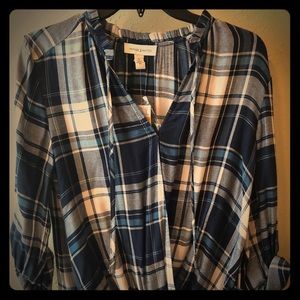Plaid blouse